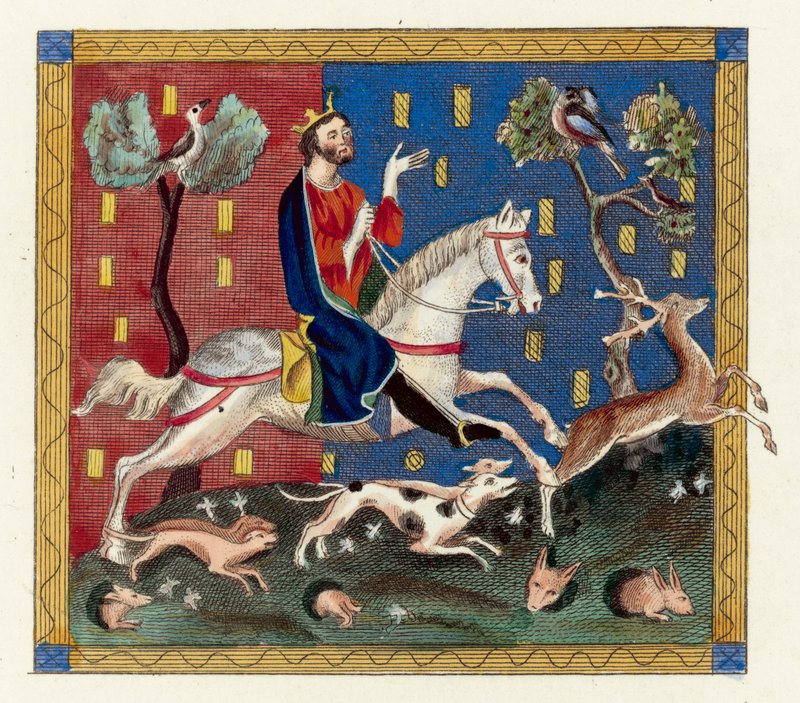 King John (farget gravering) av English School