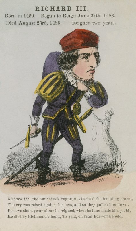 Kong Richard III (akvatint) av English School