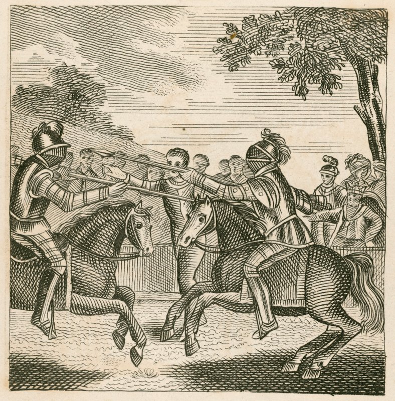 Kong Richard II forhindret duellen mellom hertugene av Hereford og Norfolk av English School