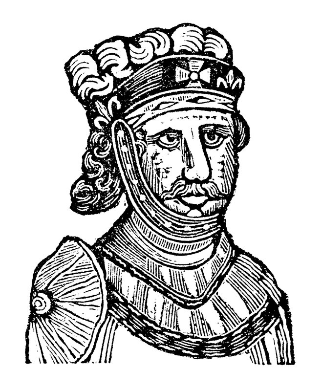 Kong Richard I, tilnavnet Coeur De Lion (tresnitt) av English School