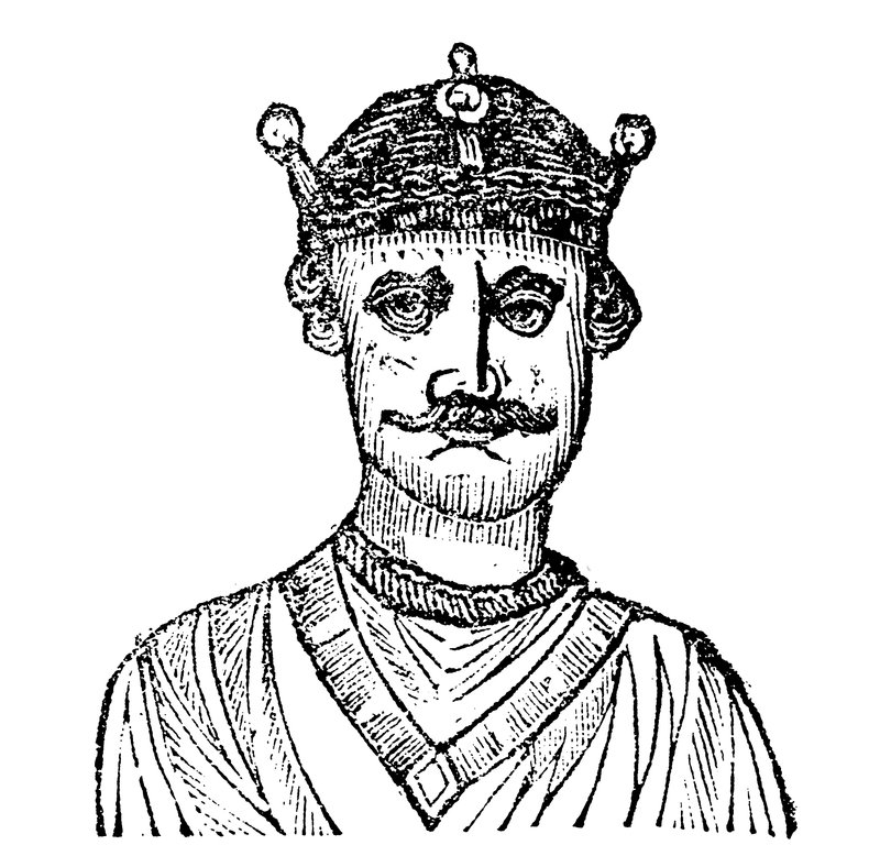Kong William II, tilnavnet Rufus (tresnitt) av English School
