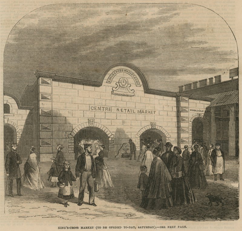 Kings Cross Market, som åpnes lørdag 8. august 1868 av English School