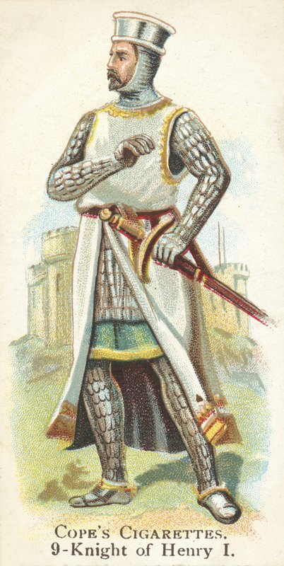 Ridder, kong Henry I (chromolitho) av English School
