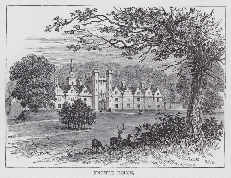 Knowle House (gravering) av English School
