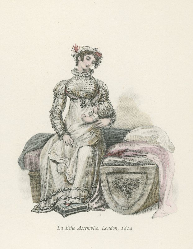 The Belle Assemblee, London, 1814 av English School