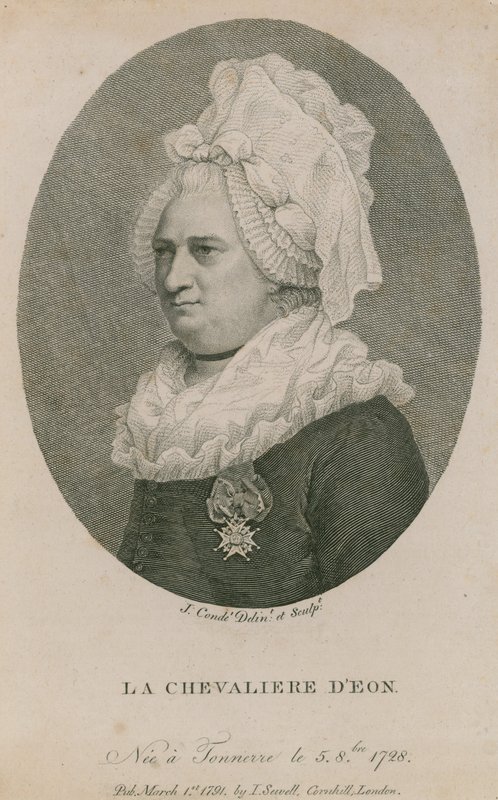 La Chevaliere DEon, født i Tonnerre, 5. august 1728 av English School