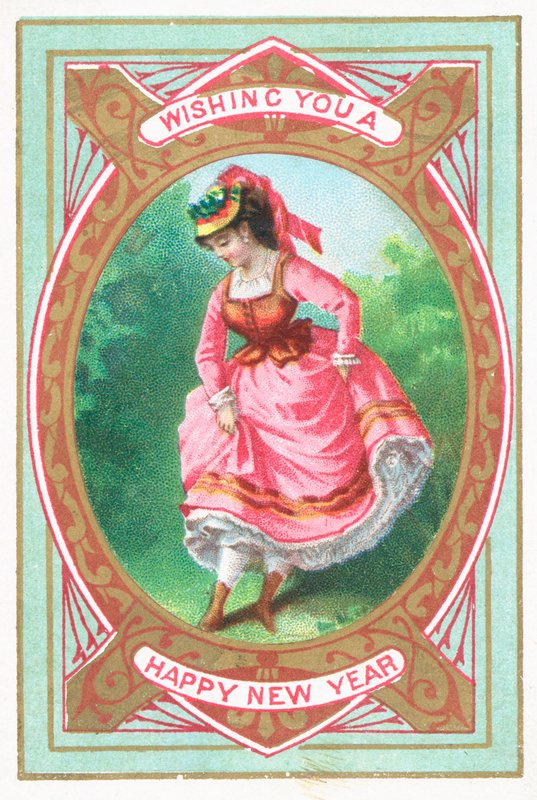 Lady Dancing, nyttårskort av English School