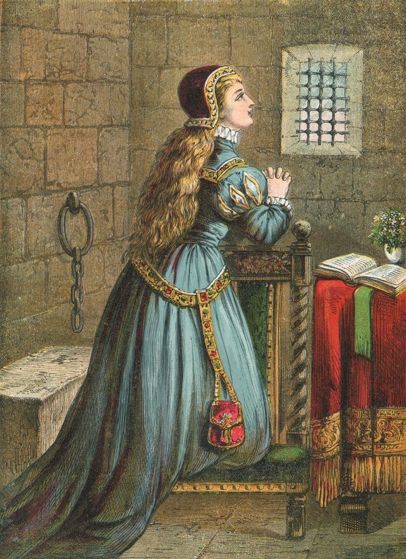 Lady Jane Gray ber av English School