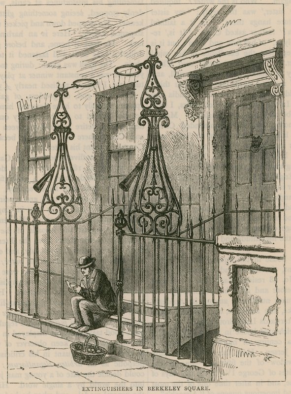 Lampeslukker på Berkeley Square, London av English School