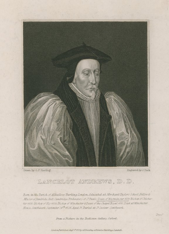 Lancelot Andrews, dekan i Westminster av English School