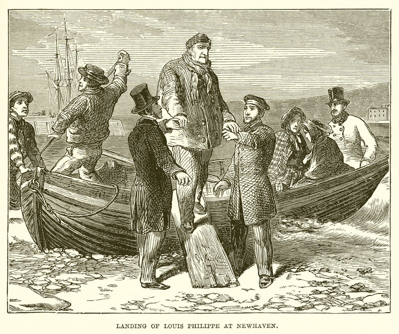 Landing av Louis Philippe ved Newhaven av English School