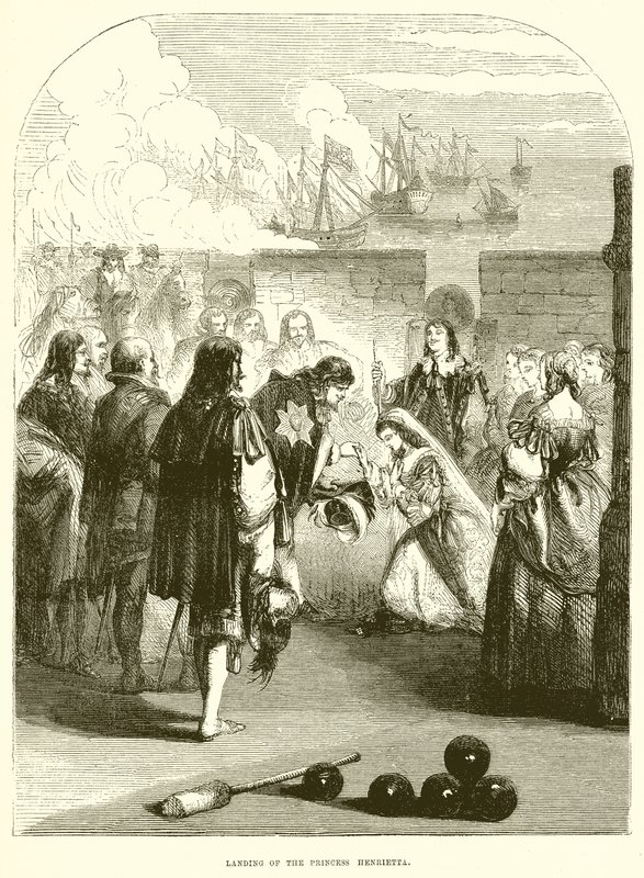 Landing av prinsesse Henrietta av English School