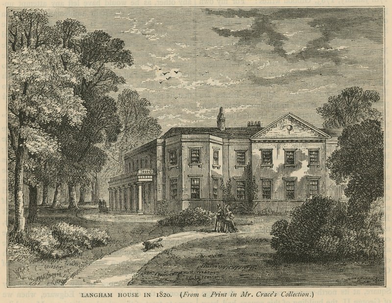 Langham House i 1820 av English School