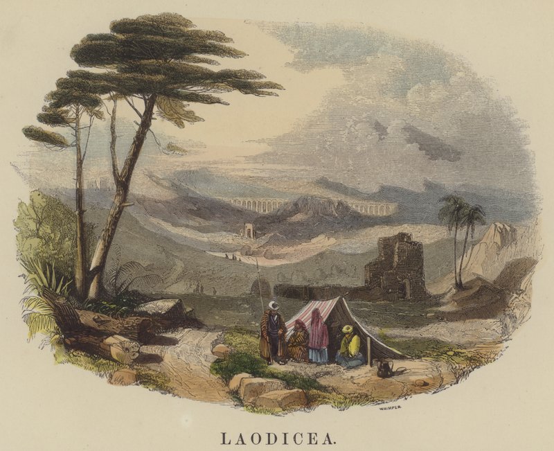 Laodikea (farget gravering) av English School