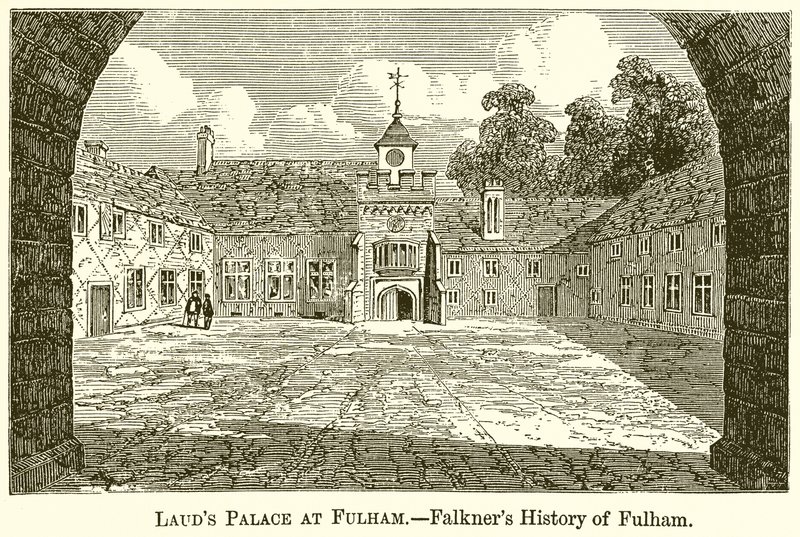 Lauds Palace i Fulham.--Falkners History of Fulham av English School