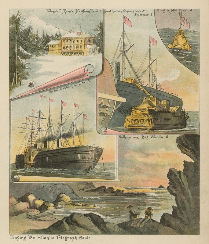 Legging av Atlantic Telegraph Cable av English School