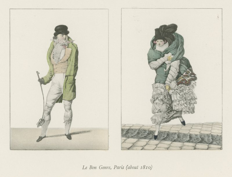 Le Bon Genre, Paris (ca. 1810) av English School