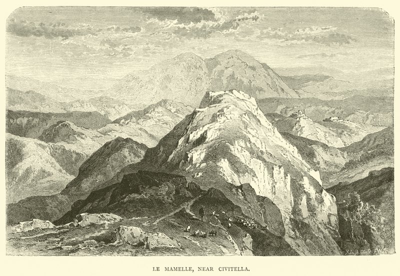 Le Mamelle, nær Civitella av English School