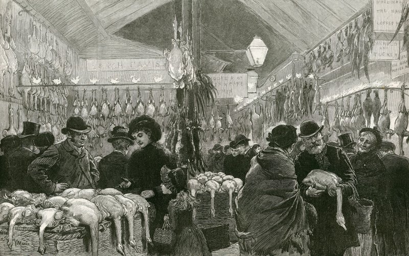 Leadenhall Market ved juletider av English School