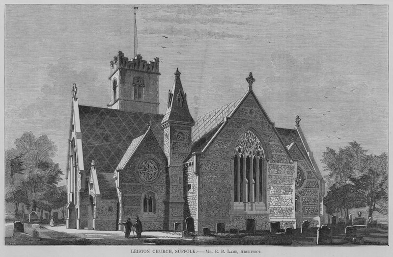 Leiston Church, Suffolk (gravering) av English School