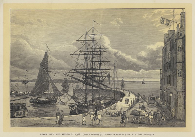 Leith Pier og havn av English School