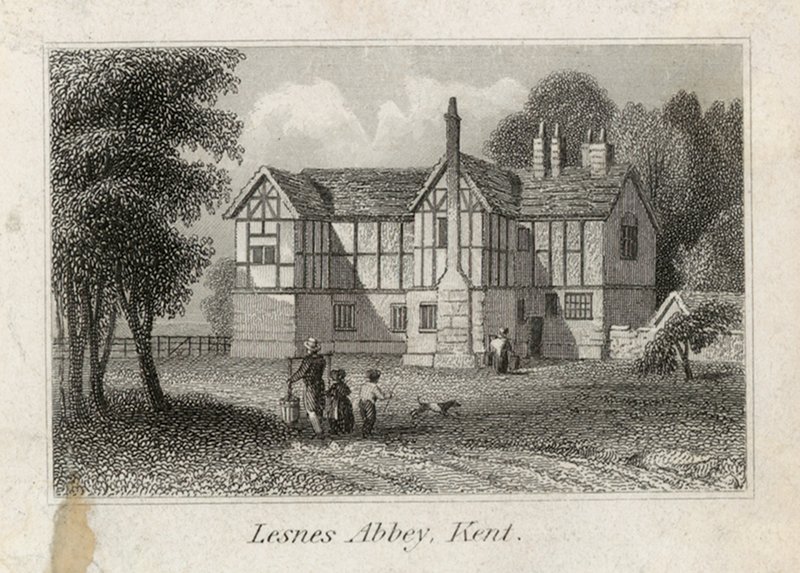 Lesnes Abbey i Kent av English School
