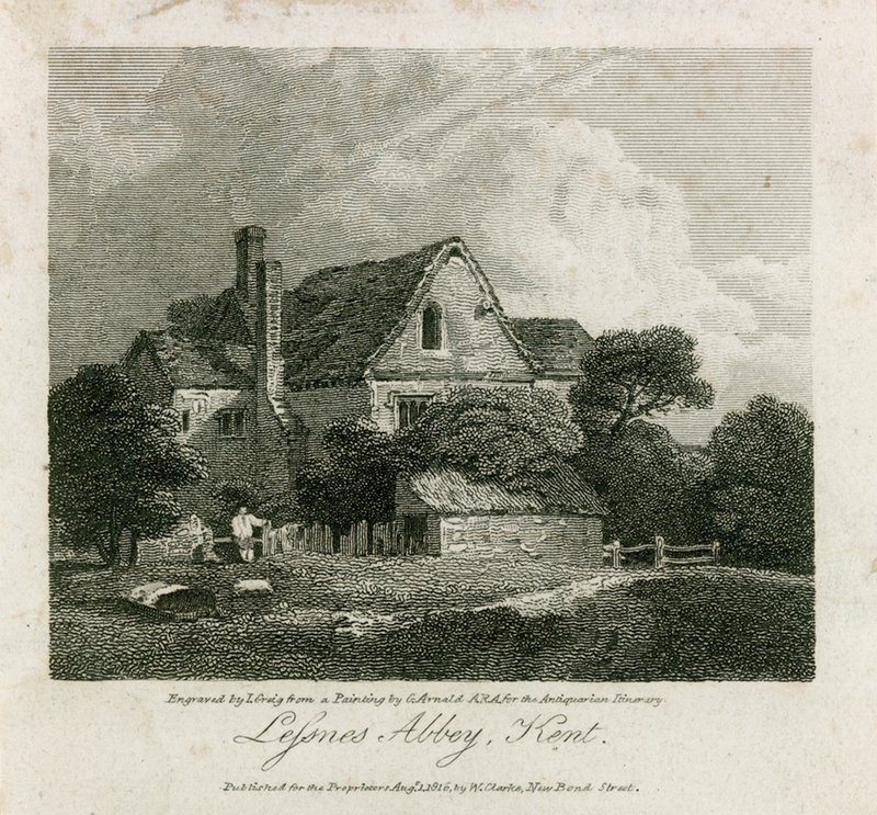 Lesnes Abbey i Kent av English School