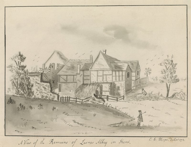 Lesnes Abbey i Kent av English School