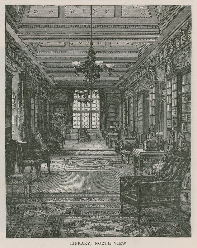 Bibliotek, nordutsikt, Holland House av English School