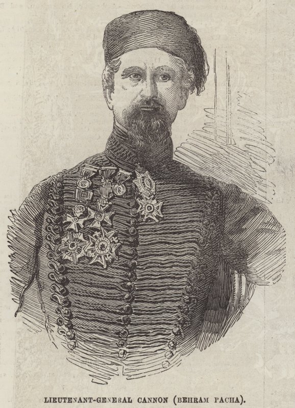 Generalløytnant Cannon (Behram Pacha) (gravering) av English School