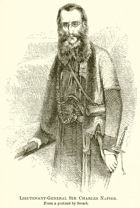 Generalløytnant Sir Charles Napier av English School
