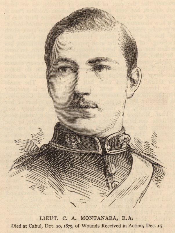 Løytnant CA Montanara, RA (gravering) av English School
