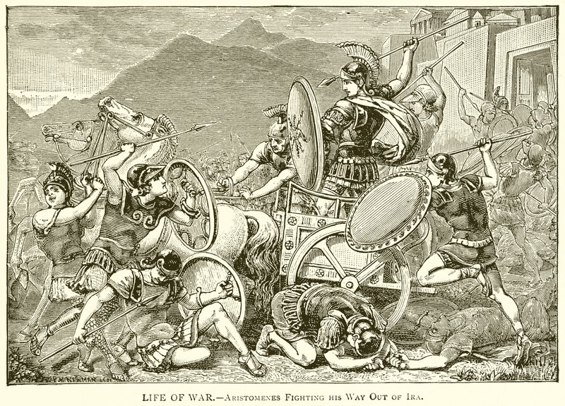 Life of War.--Aristomenes kjemper seg ut av Ira av English School