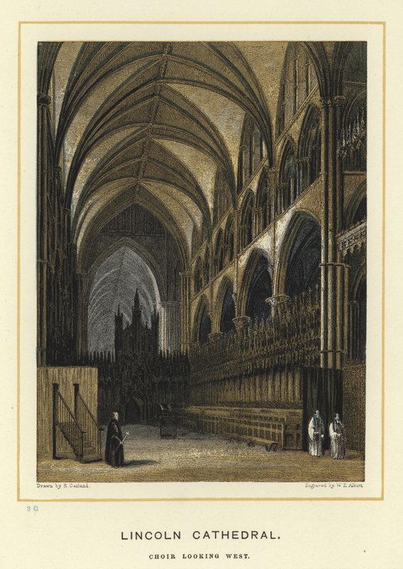 Lincoln Cathedral, kor ser vest av English School