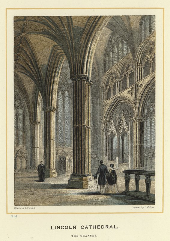 Lincoln Cathedral, koret av English School