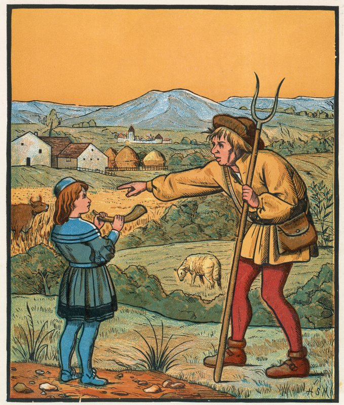 Little Boy Blue and his Horn av English School
