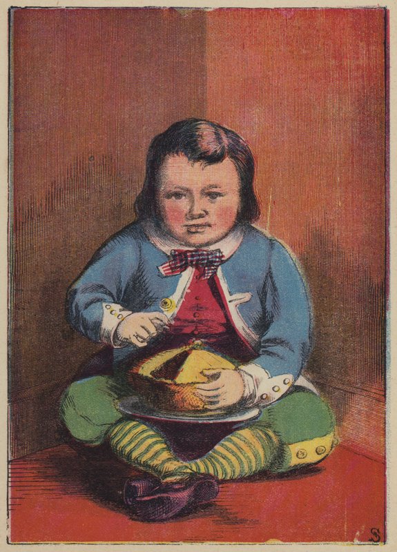Lille Jack Horner (farge litho) av English School