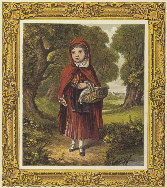Rødhette (farge litho) av English School