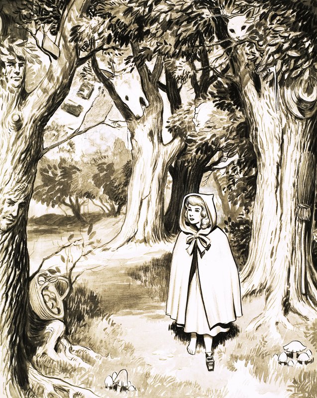 Little Red Riding Hood puslespillside av English School