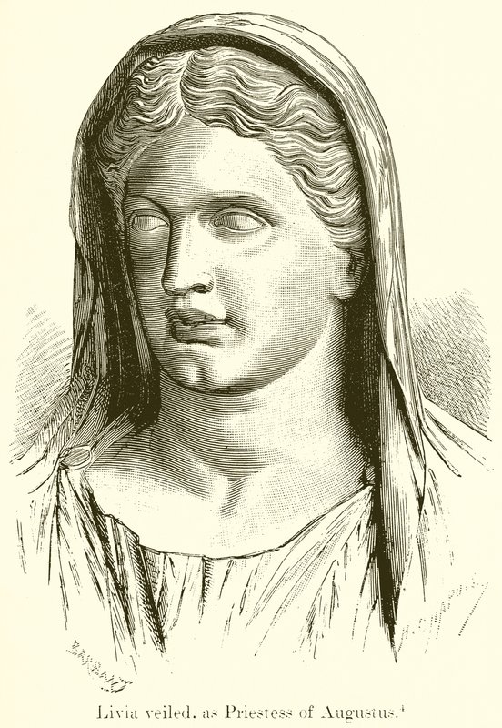 Livia Veiled, som prestinne av Augustus av English School