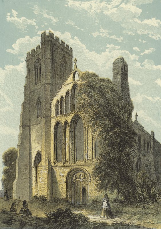 Llandaff katedral, vestfronten av English School
