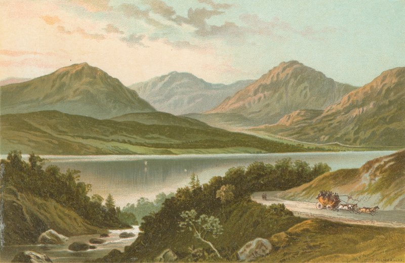 Loch Lomond fra veien til Stronaclacher av English School