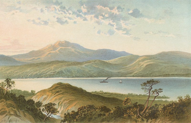Loch Ness, ovenfra Fall of Foyers av English School