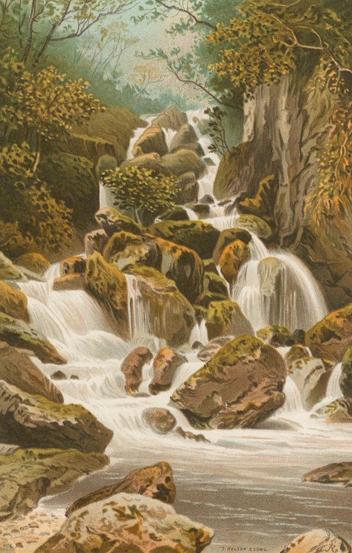 Lodore Falls - Derwentwater av English School
