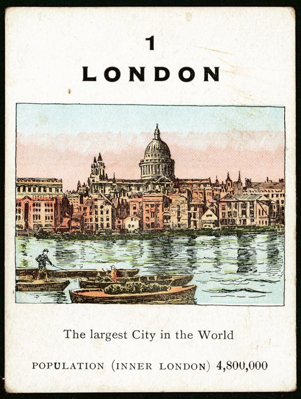 London (farge litho) av English School