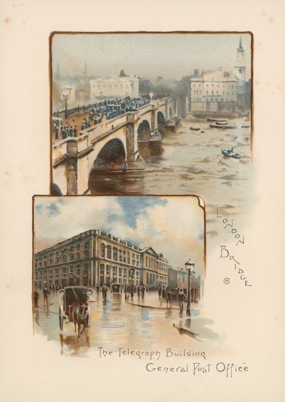 London Bridge, The Telegraph Building, General Post Office av English School