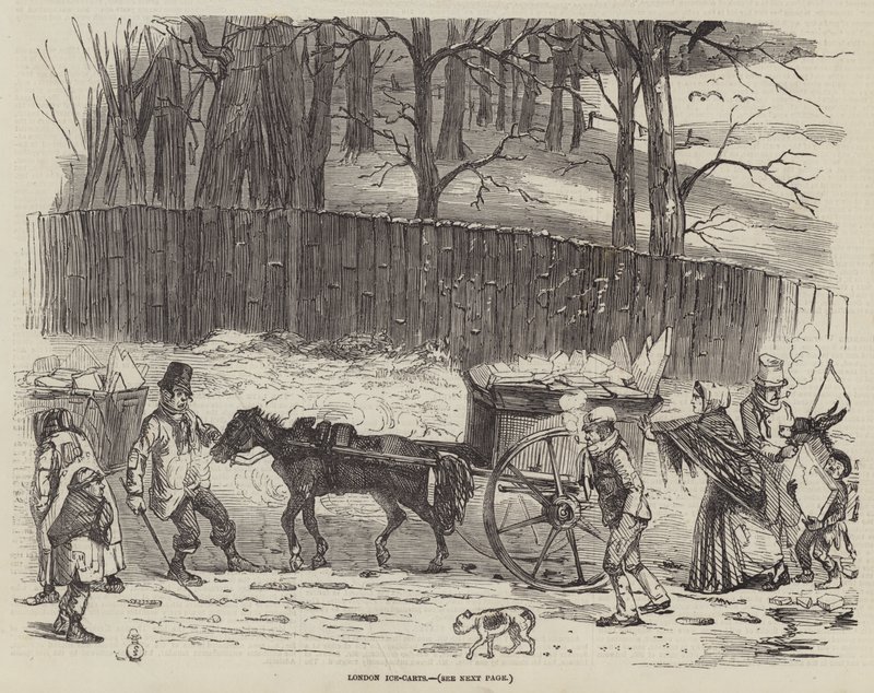 London Ice-Carts (gravering) av English School