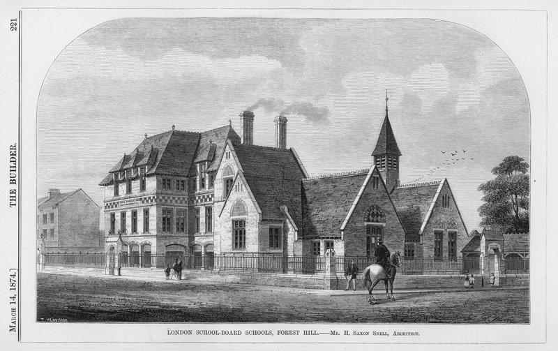 London School-Board Schools, Forest Hill (gravering) av English School