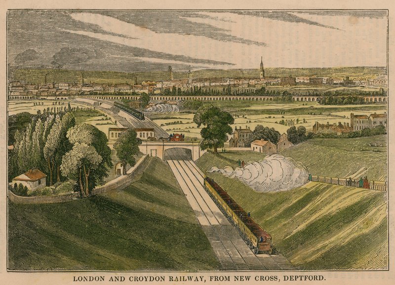 London og Croydon Railway, fra New Cross Deptford av English School