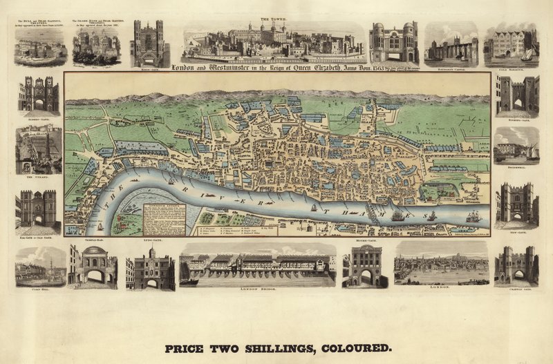 London og Westminster under dronning Elizabeth I av English School
